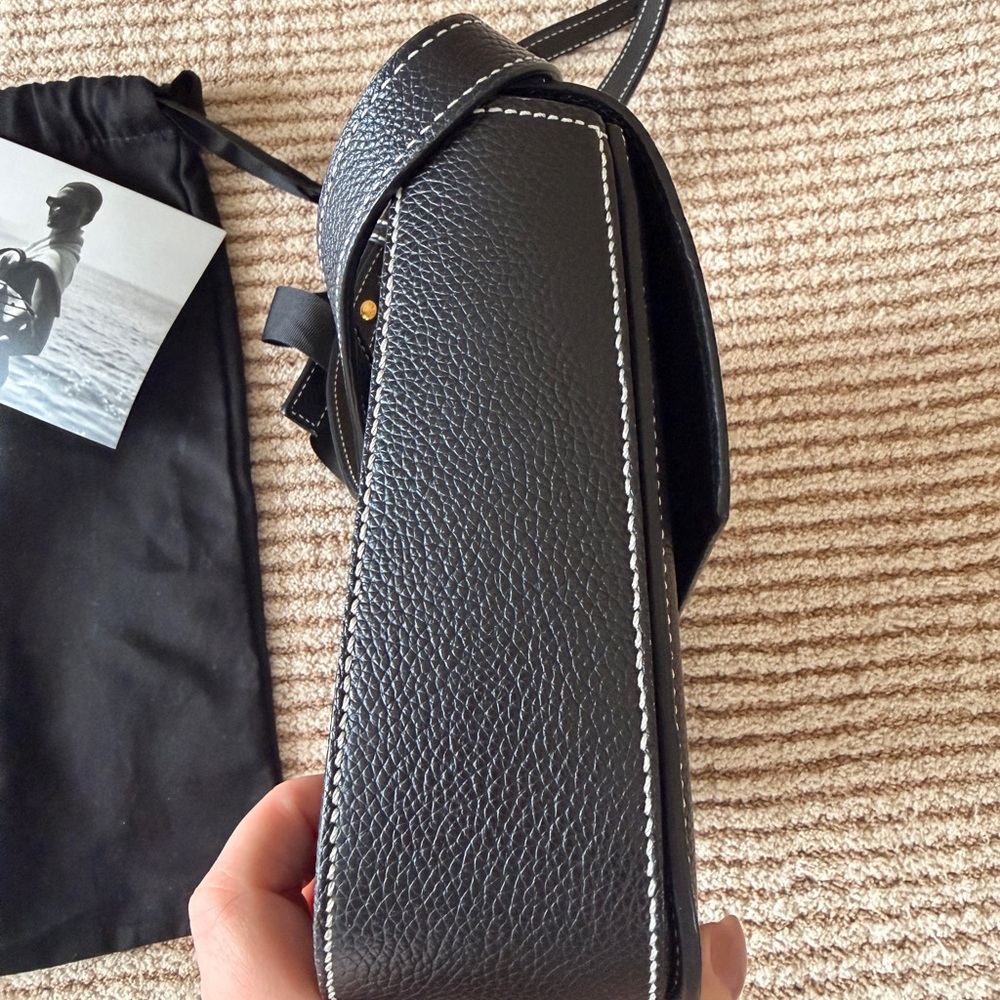 DeMellier London - The Vancouver - Black Grain Ecru Stitching - Picture 9 of 10